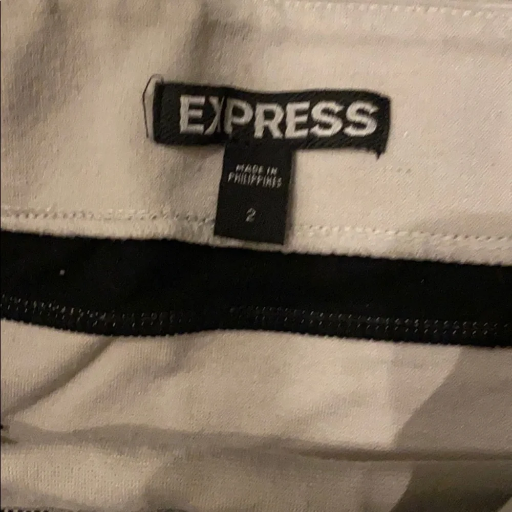 Express Bandage Color Block Skirt